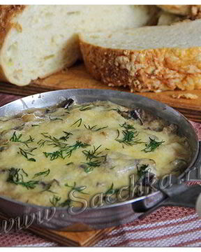 Жульен из баклажанов