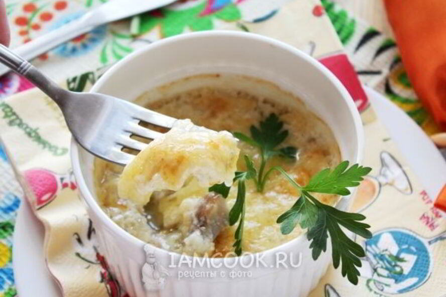 Рецепт жульен из белых грибов