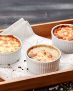 Жульен с баклажанами