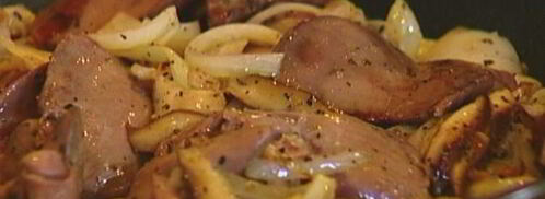 жульен с куриной печенью и грибами. Шаг 5