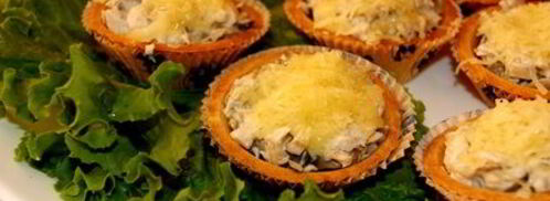 жульен в тарталетках. Шаг 8