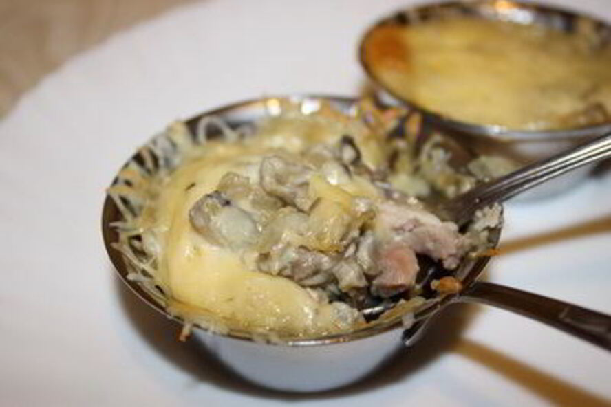 Рецепт жюльен с курицей и шампиньонами