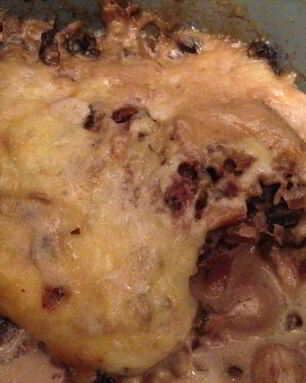 Жюльен с шампиньонами и нежным куриным филе