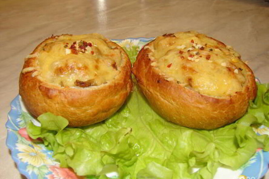 Рецепт жюльен в булочках